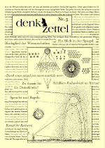 Denkzettel Nr. 3: Titelseite